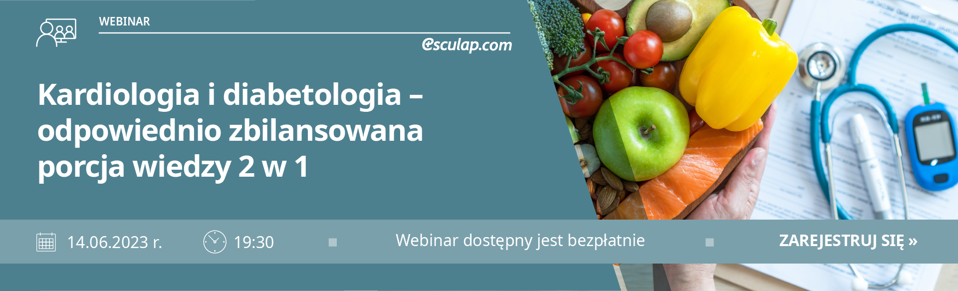 Kardiologia i diabetologia - odpowiednio zbilansowana porcja wiedzy 2 w 1