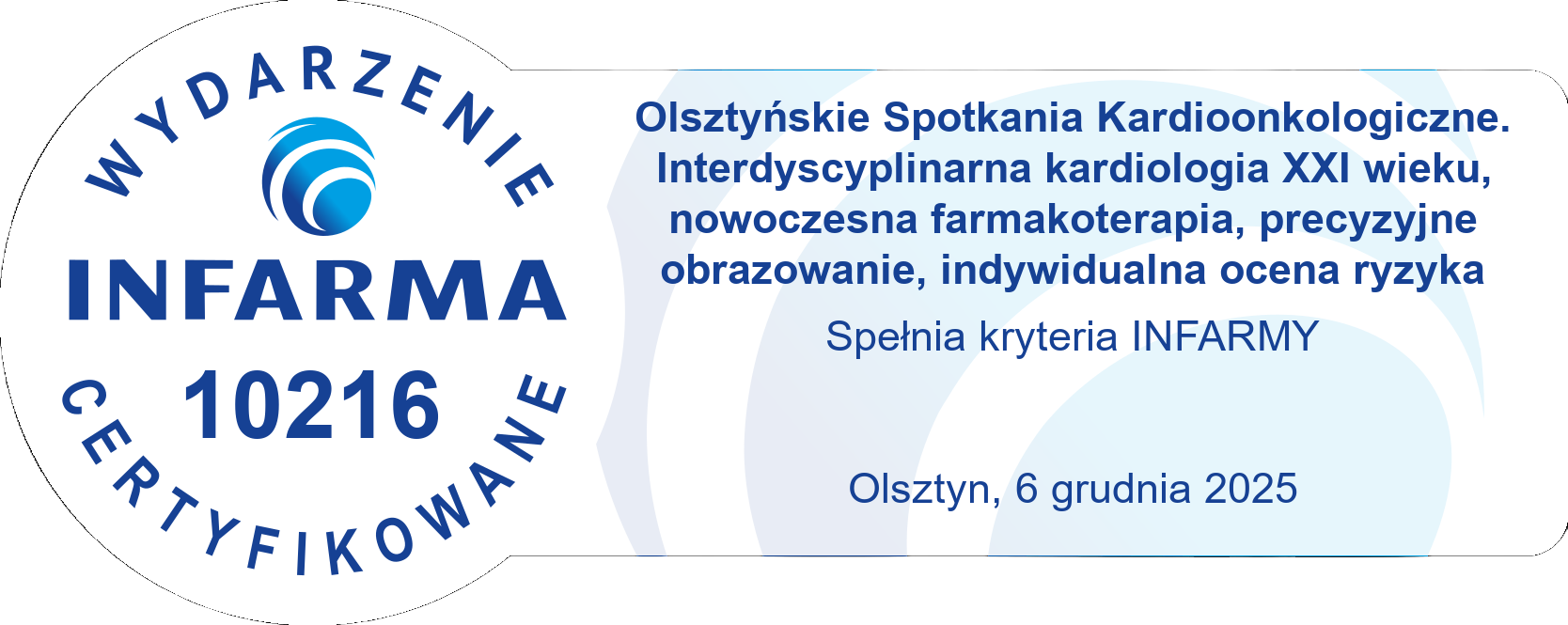 Spełnia kryteria Infarmy